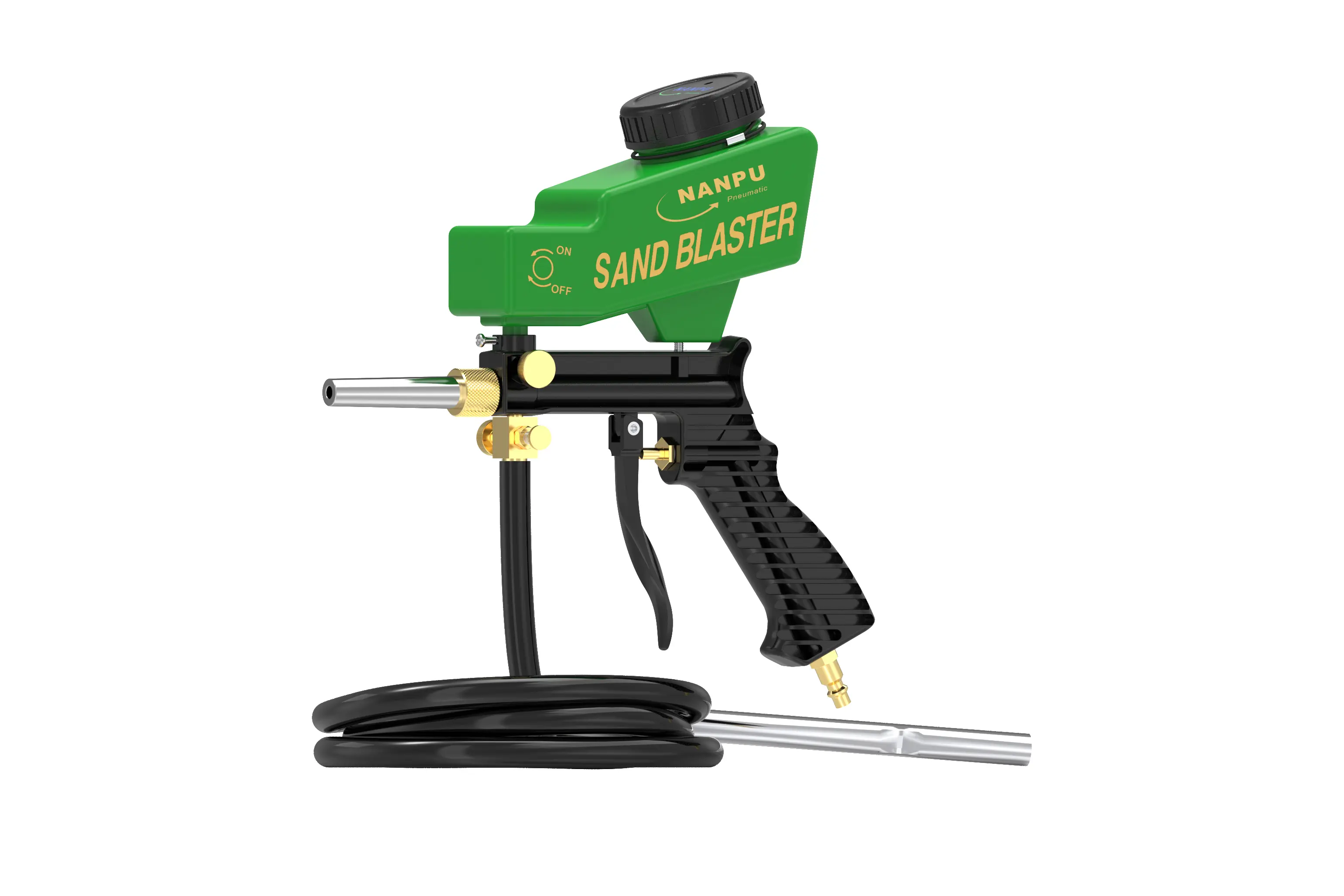 NANPU Air Sand Blaster Gun with Siphon & Gravity Feed (6)