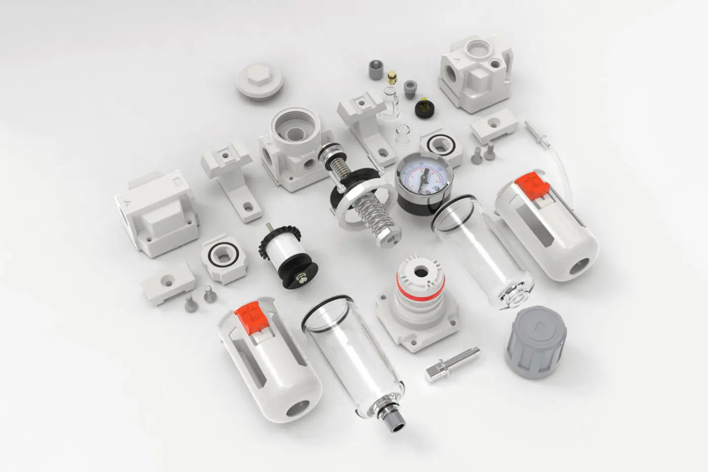 What can F.R.L.( Filter, Regulator & Lubricator)units do?