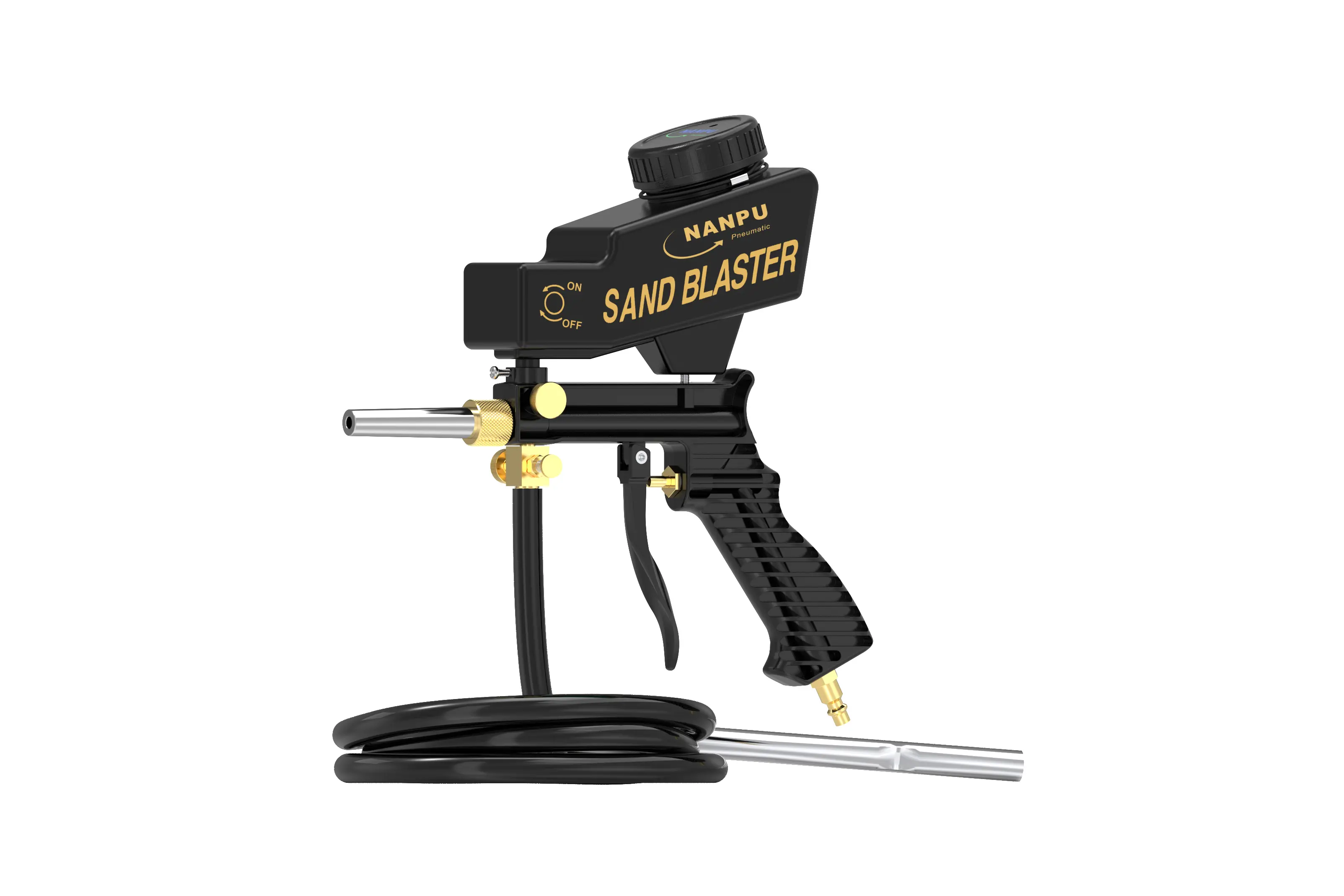 NANPU Air Sand Blaster Gun with Siphon & Gravity Feed (2)